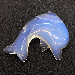 Опал Подвески из опалита в виде морских животных, прелести дельфинов, 35x25 мм