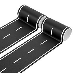 Черный Декоративные ПВХ наклейки для плинтусов в доме, чёрные, 101x0.3 мм, 2 м / шт