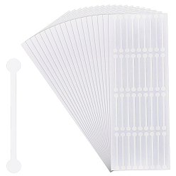 Белый Самоклеющиеся наклейки из пвх, для уплотнений косметических флаконов, белые, 230x80x0.1 мм, 36шт / лист, 14 листов / комплект