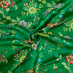 Vert Tissu en nylon, accessoires du vêtement, motif de fleur, verte, 740~750x0.3mm