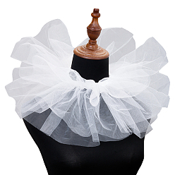 Белый Съемный женский искусственный воротник из марли, аксессуары для одежды diy, белые, 1200x170~190 мм