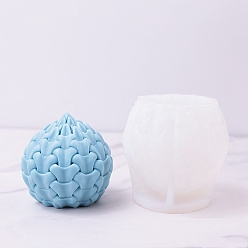 Белый Силиконовые формы для свечей своими руками семена жизни, литейные формы из пищевой смолы, для уф-смолы, изготовление ювелирных изделий из эпоксидной смолы, белые, 85x90 мм