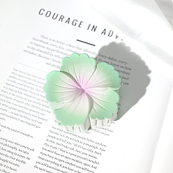 Лайм Цветочные пластиковые заколки для волос с когтями, аксессуары для волос для женщин и девочек, желто-зеленые, 70x70x35 мм