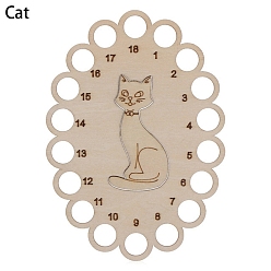 Cat Shape Деревянное дно сумки деревянная плетеная основа, овальные, форма кошки, 150x106 мм