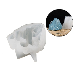 Белый Силиконовые формы для свечей своими руками, пищевой силикон, изготовление украшений, для изготовления свечей, самородки, белые, 45x28 мм