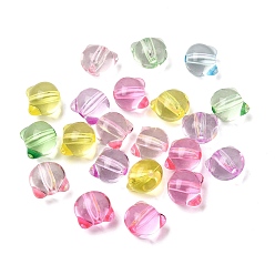 Медведь Прозрачные акриловые бусины, разноцветные, граненые, медведь, 13x14x11.5 мм, отверстие : 2.7 мм