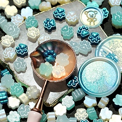 Бледно-бирюзовый 150 шт. Частицы сургуча, для ретро печать печать, отпечаток лапы, бледные бирюзовая, 10 мм