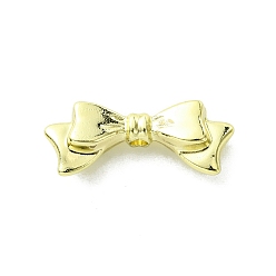 Golden Alloy Beads, Bowknot, Golden, 8x19.5x5mm, Hole: 1.8mm