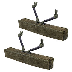 Цвет Оливы Тактическая жилетная лента-молния из нейлона и пластика, оливковый, 163x28x13 мм