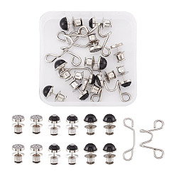 Платина 6 наборы 3 стильная регулируемая пряжка-удлинитель талии, с кнопками из цинкового сплава, для джинсов, железные съемные пуговицы, платина, 2 наборы / стиль