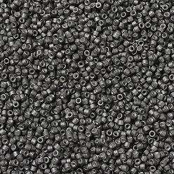 (DB1175) Galvanized Matte Graphite MIYUKI Delica Beads, Cylinder, Japanese Seed Beads, 11/0, (DB1175) Galvanized Matte Graphite, 1.3x1.6mm, Hole: 0.8mm, about 10000pcs/bag, 50g/bag