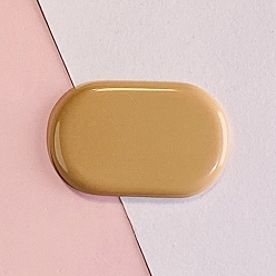 Верблюжий Поиск пластиковой заколки для волос, овальные, верблюжие, 43x28 мм