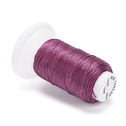 Purple Flat Waxed Polyester Cord, for Leather Sewing Stitching, Purple, 0.8mm, about 54.68 yards(50m)/roll