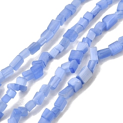 Васильковый Кошачие глаза, самородки, васильковый, 2.5x3x3 мм, отверстие : 0.7 мм, 32 дюйм