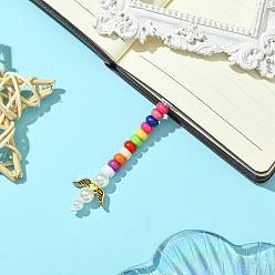 Античное Золото Акриловые бусины и закладка из сплава, угол, античное золото , 210 мм