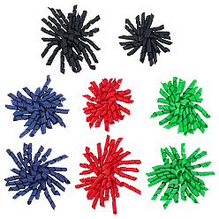 (52) Непрозрачная лаванда 8 шт. 8 стили цветок самоклеящийся полиэстеровый орнамент, для украшения упаковки подарочных коробок, разноцветные, 105~150 мм, 1 шт / стиль