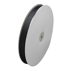 Черный Grosgrain ленты, чёрные, 1 дюйм (25 мм), 100yards / рулон (91.44 м / рулон)