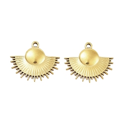 Золотой 304 подвески из нержавеющей стали, фанатское очарование, золотые, 17.5x20.5x2.5 мм, отверстие : 1.6 мм