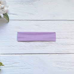Лиловый Повязки для волос из молочного шелка, мягкая толстая повязка на голову, сирень, 200x50 мм