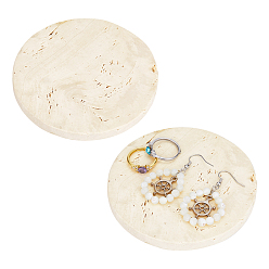 Бланшированный Миндаль 2шт. подставки для демонстрации из натурального известняка, плоско-круглые, фотографические реквизиты, украшение дома, бланшированный миндаль, 10x0.9 см