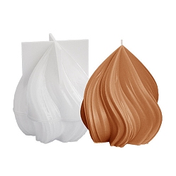 Белый Силиконовые формы для свечей «сделай сам», для изготовления свечей, белые, 7.5x8.1x8.9 см