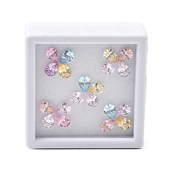(52) Непрозрачная лаванда 20кабошоны из кубического циркония, назад назад, слеза, граненые, разноцветные, 6x4 мм