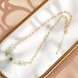 Rutilated Кварц Ожерелья из бисера с натуральным рутиловым кварцем, ожерелья-цепочки из латуни для женщин, реальный 18 k позолоченный, долговечный, стойки покрытие, 17.32~17.87 дюйм (44~45.4 см)