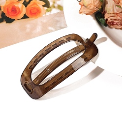 Верблюжий Овальные пластиковые заколки для волос из ПК, аксессуары для волос для женщин и девочек, верблюжие, 120x50 мм