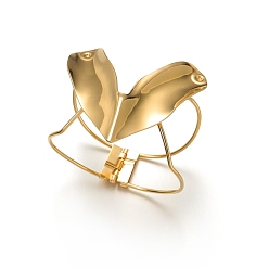 Сердце 304 женские шарнирные браслеты из нержавеющей стали, золотые, сердце, внутренний диаметр: 2-1/4x2-5/8 дюйм (5.65x6.7 см)