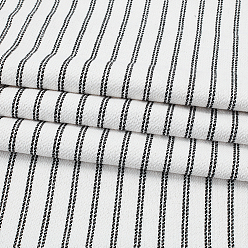 Черный Полосатая полиэстеровая ткань, аксессуары для рукоделия, чёрные, 1000x1470x1 мм