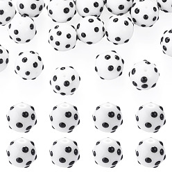 White 20Pcs Handmade Bumpy Lampwork Beads, Hand Painted Beads, Round, with Enamel, White, 11~11.5x12~12.5x12~12.5mm, Hole: 1mm