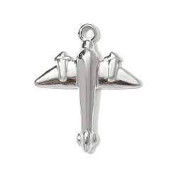 Нержавеющая Сталь Цвет 304 подвески из нержавеющей стали, прелести самолета, цвет нержавеющей стали, 24x20 мм