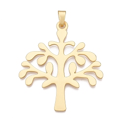 Золотой Большие подвески из сплава с покрытием, древо жизни прелести, без свинца, без никеля и без кадмия, золотые, 87.5x77.5x2 мм, отверстие : 5~5.5x12 мм