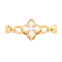 Настоящее золото 18K Латунное микропейв, прозрачный кубический цирконий, складные застежки, без кадмия, без никеля и без свинца, с оболочкой, цветок, реальный 18 k позолоченный, 39 мм