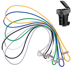 (52) Непрозрачная лаванда 12 шт. 6 цвета прочные резиновые ремни для держателей мусорных мешков для дома и офиса, круглые, разноцветные, 720x3 мм, 2 шт / цвет