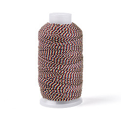 Зелено-Желтый 150ms24-слойные хлопковые витые шнуры, зеленый желтый, 1.5 мм, около 164.04 ярдов (150 м) / рулон