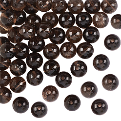 Smoky Quartz 1 Strand Natural Smoky Quartz Bead Strands, Round, 8mm, Hole: 1mm, about 46pcs/strand, 16 inch