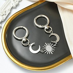 Платина Латунные лунные солнечные цепочки для удлинителей сумок, с поворотными застежками из цинкового сплава, аксессуары для замены сумок, платина, 160 мм