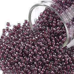 (1075) Crystal Berry Wine Lined Тохо 11/0 круглые бусины, японский бисер, (1075) кристально-ягодное вино с подкладкой, 11/0, 2.2 мм, отверстие : 0.8 мм, Около 1110 шт / 10 г