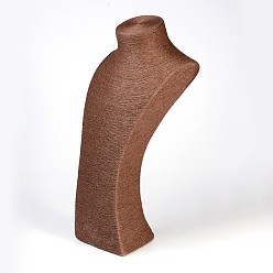 Седло Коричневый Ротанг ожерелье бюст дисплеи, седло коричневый, 47x20x14.5 см