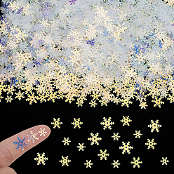 (52) Непрозрачная лаванда Пластиковые кабошоны, снежинка, для поделок ремесел, Аксессуары для орнаментов, разноцветные, 7x6.5x0.2 мм, около 1080 шт / упаковка, 2 мешки