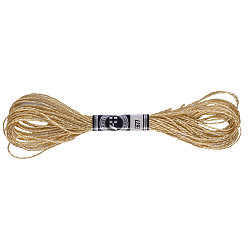 Светло-коричневый 12-слойная нить для вышивания из металлизированного полиэстера, блестящие нитки для вышивки крестиком для рукоделия, ручная вышивка, браслеты дружбы плетеная веревка, загар, 0.8 мм, о 8м / моток