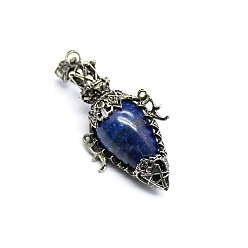 Ляпис-Лазурь Природный лазурит подвески, слеза, 61x30x19 мм