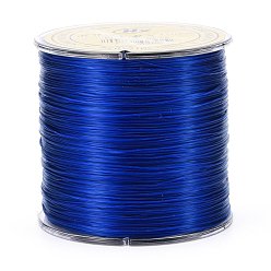 Темно-Синий Плоская эластичная эластичная нить с японскими кристаллами, для браслетов изготовление ювелирных изделий из драгоценных камней ремесло из бисера, темно-синий, 0.5 мм, около 328 ярдов (300 м) / рулон