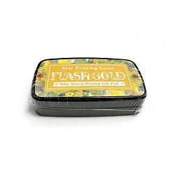 Желтый Наборы штампов для пальчиковых чернильных подушечек, для ребенка поделки из бумаги художественное ремесло, скрапбукинга, прямоугольные, желтые, 55x95x22 мм