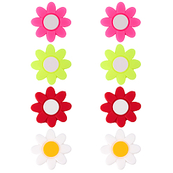 (52) Непрозрачная лаванда 8шт. 4 цвета, силиконовый демпфер для теннисной ракетки в виде цветка, гаситель вибрации, разноцветные, 25x9 мм, 2 шт / цвет