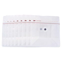 Clair Sacs de rangement refermables en plastique PE avec valve, pour le chocolat, candy, biscuits, rectangle, clair, 14.5x13.5x0.1 cm, ouvert: 13.5x8x14.5 cm