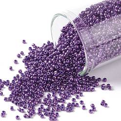 (461) High Metallic Grape Toho runde Rocailles, japanische Rocailles, (461) hochmetallische Traube, 15/0, 1.5 mm, Bohrung: 0.7 mm, über 3000pcs / Flasche, 10 g / Flasche