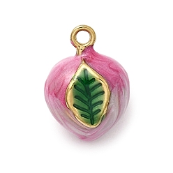 Pear 304 нержавеющей стальной эмали подвески, фруктовые прелести, ионное покрытие (ip), реальный 18 k позолоченный, груша, 14.5x10.5 мм, отверстие : 1.4 мм