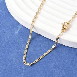 Настоящее золото 18K Латунь цепи ожерелья, с карабин-лобстерами , реальный 18 k позолоченный, 17.7 дюйм (45 см), 2 мм